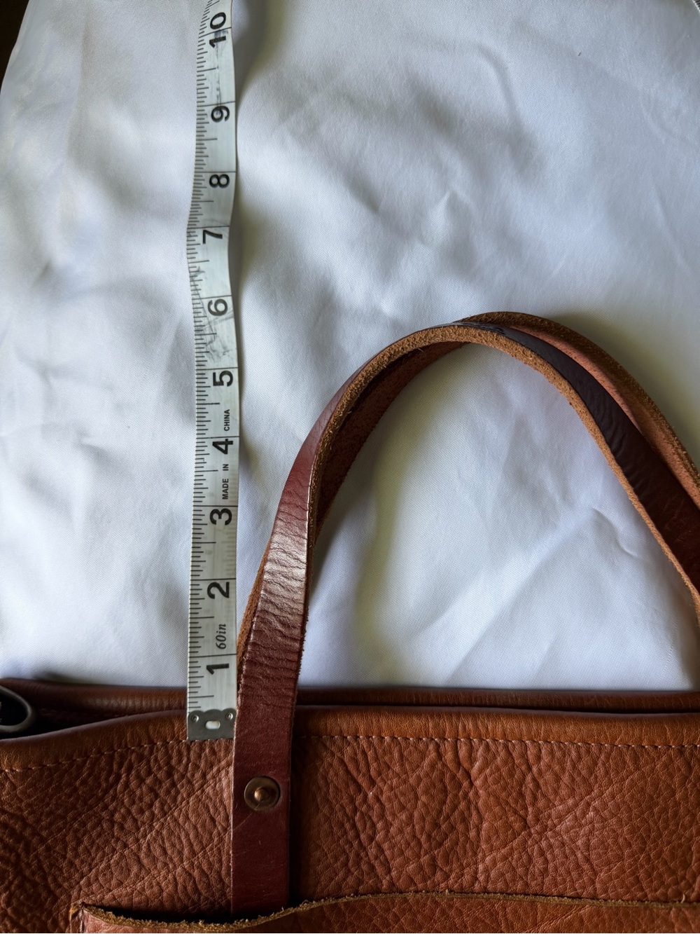 Go Forth Goods medium Avery tote in saddle - Picture 12 of 15